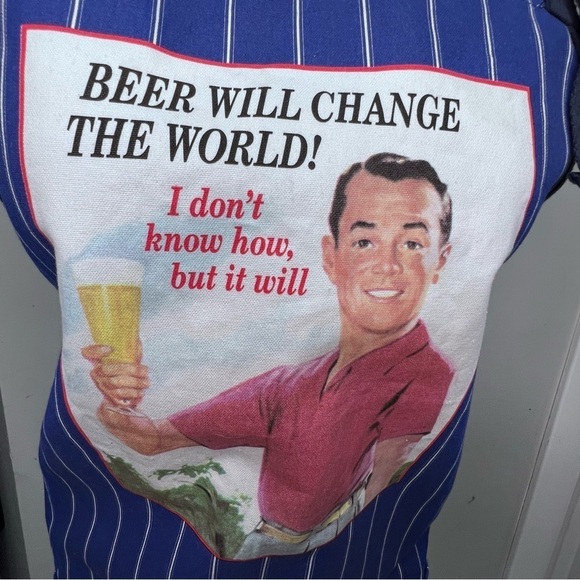 Beer Will Change The World Kitchen Apron - Picture 2 of 6